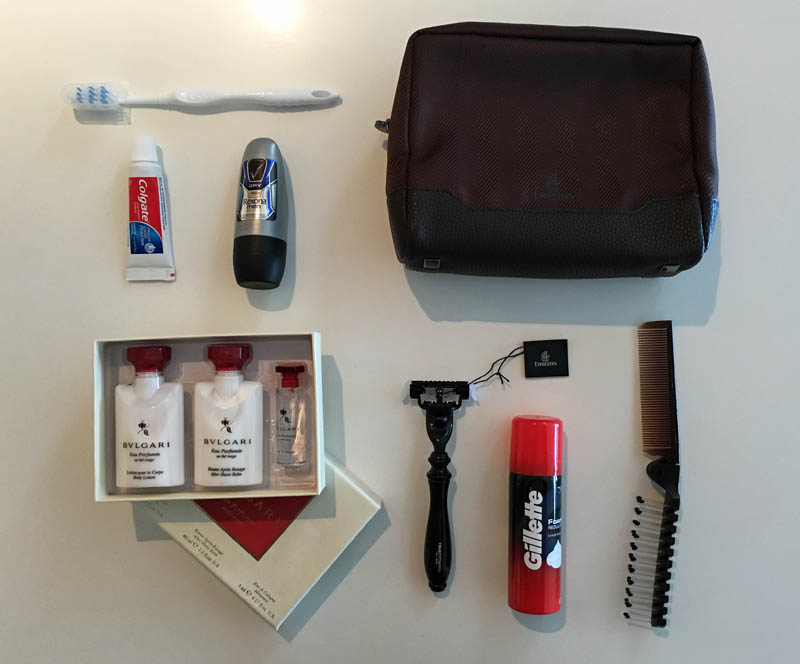 emirates business class travel kit