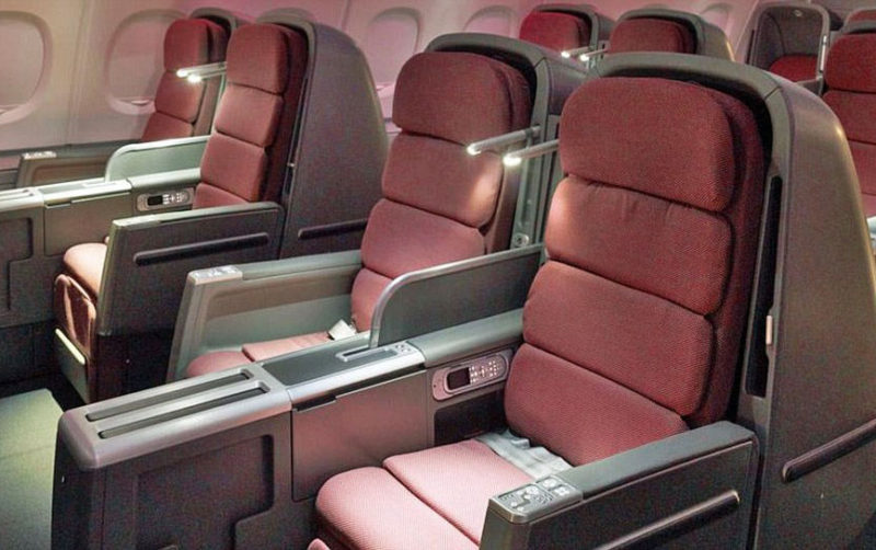 Qantas A380 business class seat