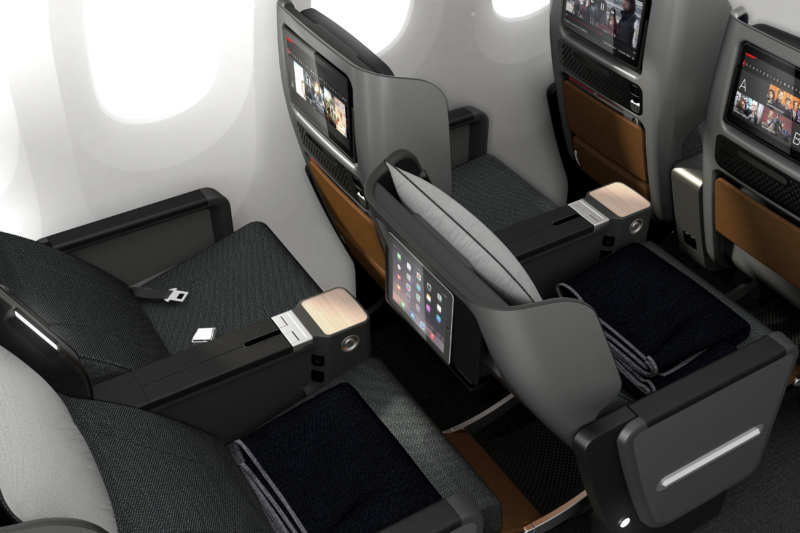 Qantas premium economy detail