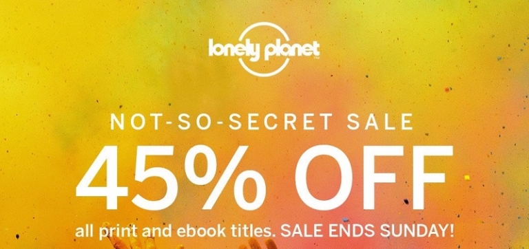 Get a huge 45% off Lonely Planet books – ends Sunday