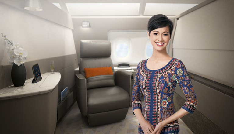 Singapore Airlines unveils new A380 business and first class seats