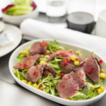 Salad of cumin spiced beef