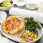 Tomato and mushroom puff pastry tart