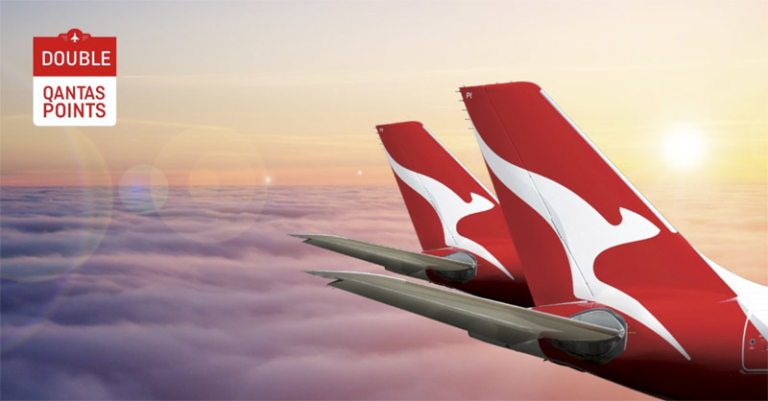 Earn double Qantas Points on new flight bookings until Friday