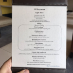 Singapore Airlines first class lounge London Heathrow menu