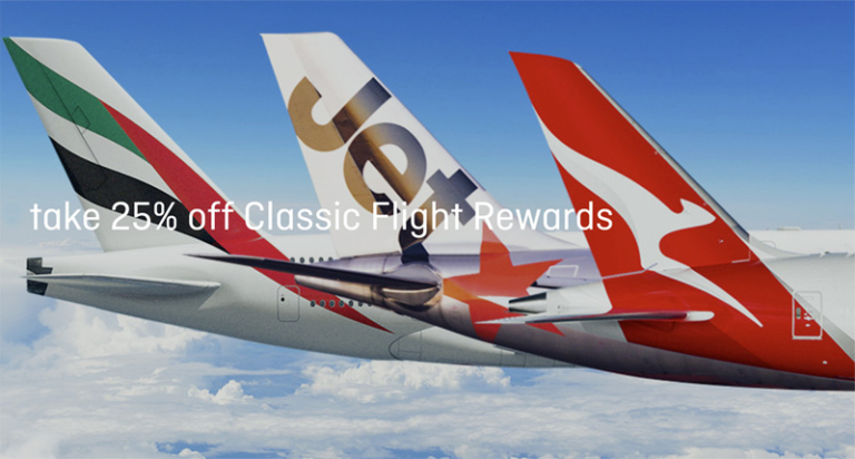 Get 25% off Qantas, Jetstar and Emirates economy award seats booked with Qantas Points until Friday