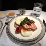 Singapore Airlines first class breakfast main