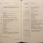 Singapore Airlines first class dine on demand and breakfast menu