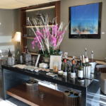 Singapore Airlines first class lounge London Heathrow drinks