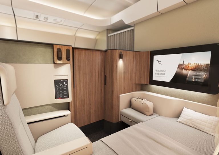 Qantas unveils ‘Project Sunrise’ A350 cabins, including a ‘wellbeing zone’