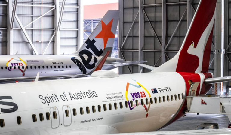 Qantas launches support for referendum Yes campaign